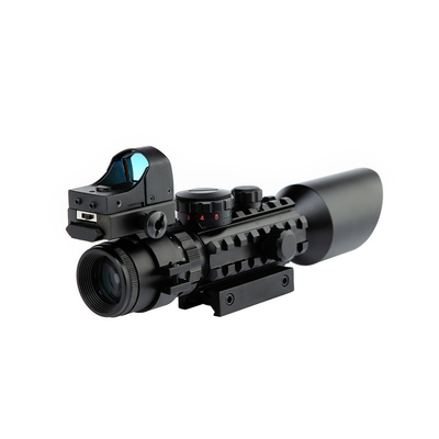 portata cercante illuminata doppia del fucile 3-10x40 con Dot Laser Sight rosso